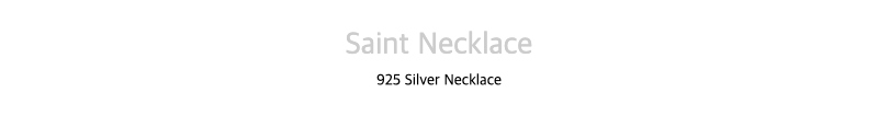 Saint Necklace925 Silver Necklace