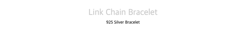 Link Chain Bracelet925 Silver Bracelet